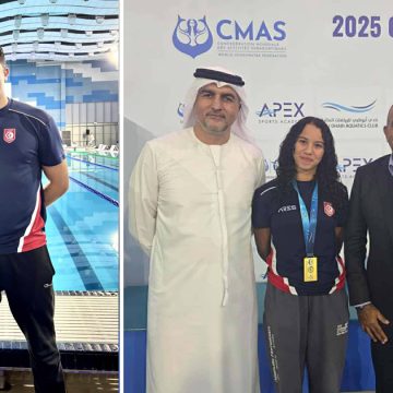 Sarra Ben Ahmed أبو ظبي : سارة بن أحمد تفوز بكأس العالم للسباحة بالزعانف