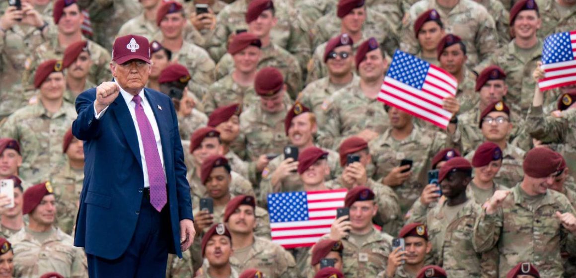 Trump-Soldats هل ينجح منطق القُوّة في إرساء السّلام كما يزعم ترامب؟