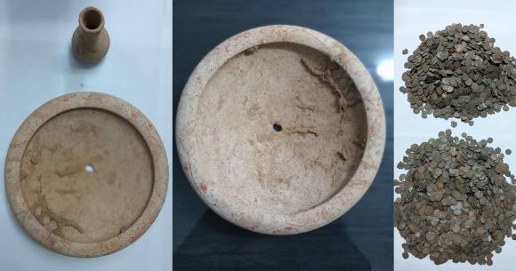 صفاقس: حجز لقى أثرية تضم 5196 قطعة نقدية رومانية من البرنز