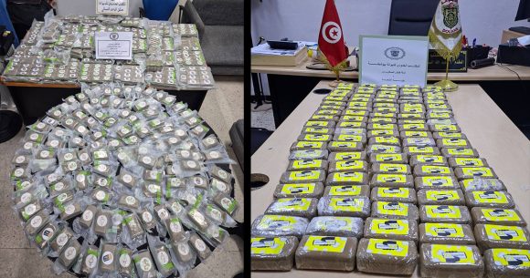 تونس: الديوانة تحجز كميات هامة من المواد المخدرة بالمعابر الحدودية البرية و البحرية و الجوية