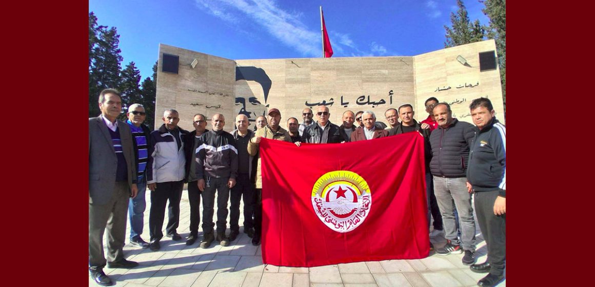 فرحات حشاد رادس، مناضلو اتحاد الشغل ببن عروس في زيارة لمكان استشهاد فرحات حشاد