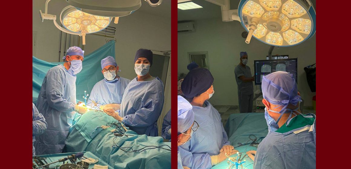 00 الصحة العمومية/ معهد القصاب: نجاح أول عملية جراحية لعلاج اعوجاج العمود الفقري لدى طفل