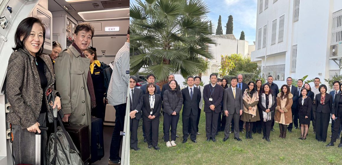 قبل مغادرته تونس على اثر انتهاء مهمته، سفير اليابان يتوجه برسالة