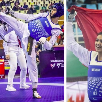 البطلة وفاء مسغوني تفوز بالذهبية و تتربع على عرش التايكوندو