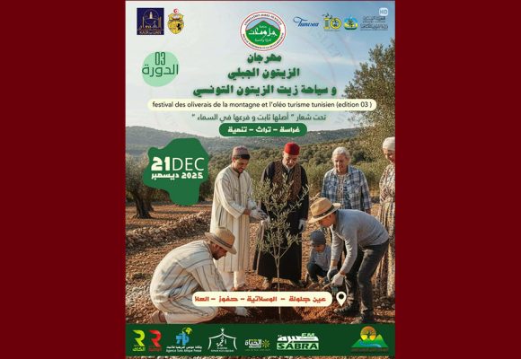 القيروان: الدورة الثالثة لـ”مهرجان الزيتون الجبلي وسياحة زيت الزيتون التونسي”