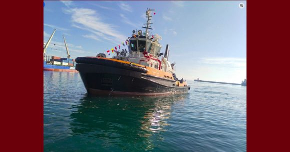 ميناء سوسة: وصول الجرار “أوذنة” الثالث من جملة 6 اقتناءات ديوان البحرية التجارية والموانىء