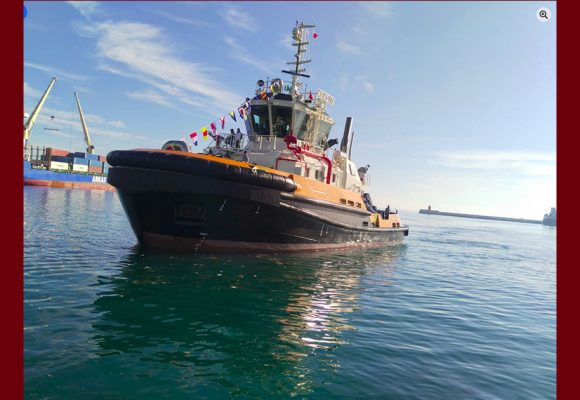 ميناء سوسة: وصول الجرار “أوذنة” الثالث من جملة 6 اقتناءات ديوان البحرية التجارية والموانىء