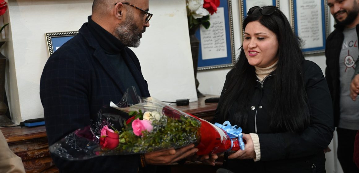 بالصور/ نقابة الصحفيين تكرم الزميلة شذى الحاج مبارك بمناسبة إطلاق سراحها