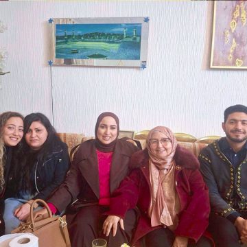 شذى الحاج مبارك نقابة الصحفيين تكرم شذى الحاج مبارك و محاميها سهيل مديمغ