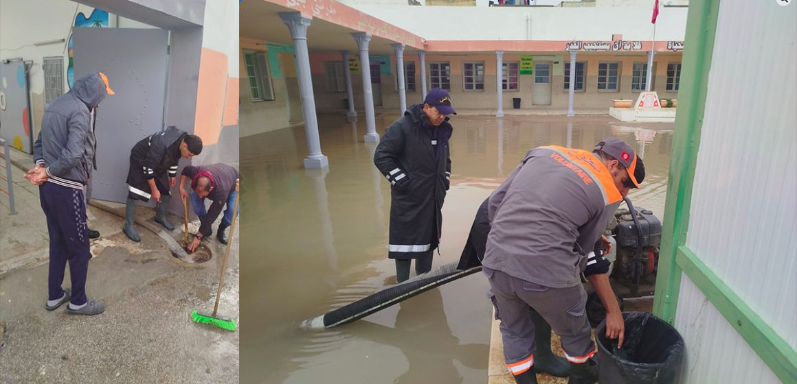 ارتفاع منسوب المياه بالطرقات: ايقاف الدروس يوم غد الاربعاء في 15 ولاية