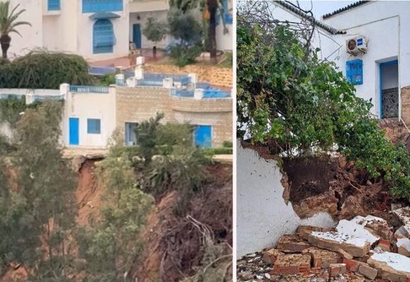 التقلبات المناخية بسيدي بوسعيد: غلق ممر للمترجلين و الحماية المدنية تحذر… (فيديو)