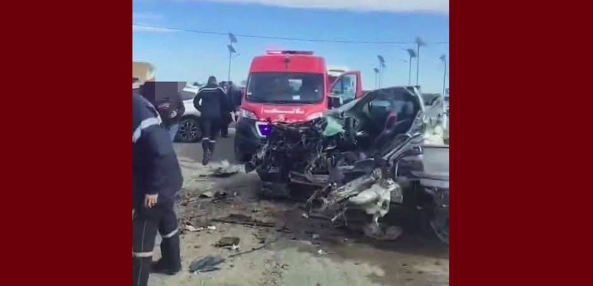 سيدي بوزيد: اصطدام مباشر بين شاحنتين يخلف قتيلا و 5 جرحى