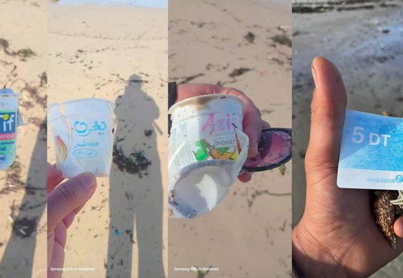 حشاد: بعد العاصفة، البحر يلفظ نفايات بلاستيكية تعود إلى أكثر من 3 عقود