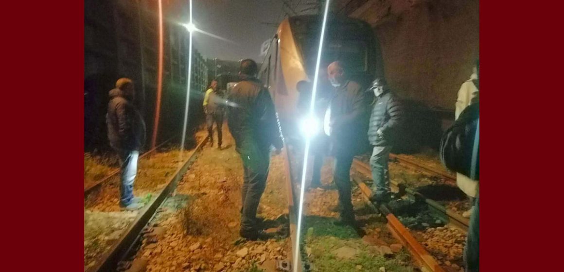 المنستير: حادث خروج قطار عن السكة، الوالي يتنقل على عين المكان