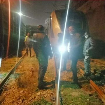 المنستير: حادث خروج قطار عن السكة، الوالي يتنقل على عين المكان