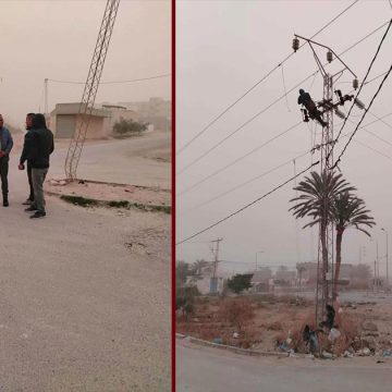 قابس: المسؤولون يتابعون آثار الرياح العاتية بالجهة