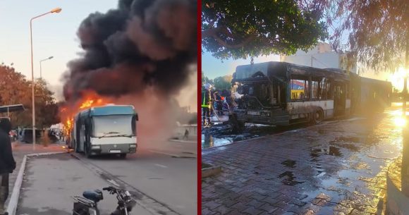 قابس: النيران تلتهم حافلة لنقل التلاميذ مستغلة منذ 25 عاما (فيديو)