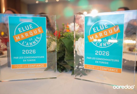 تونس: Ooredoo تُتَوَّج بعلامة السنة “élue Marque de l’Année” للسنة الثانية على التوالي