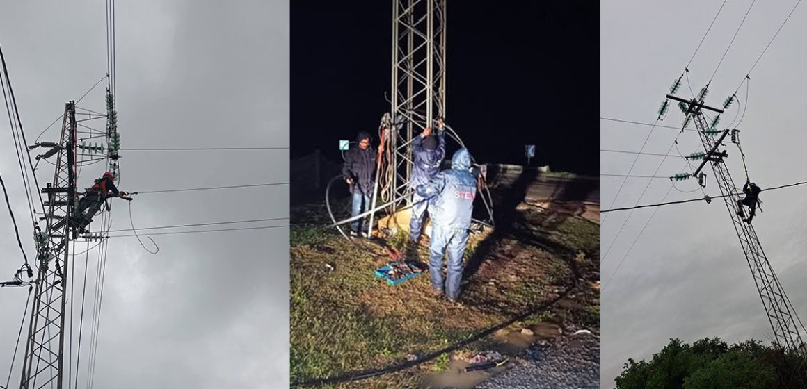 التقلبات المناخية: رجال الستاغ يواصلون اصلاح الأعطال وتأمين الشبكة