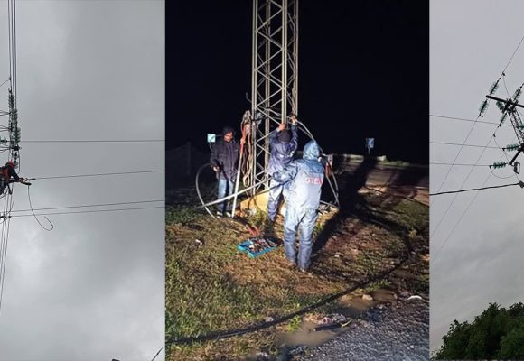 التقلبات المناخية: رجال الستاغ يواصلون اصلاح الأعطال وتأمين الشبكة