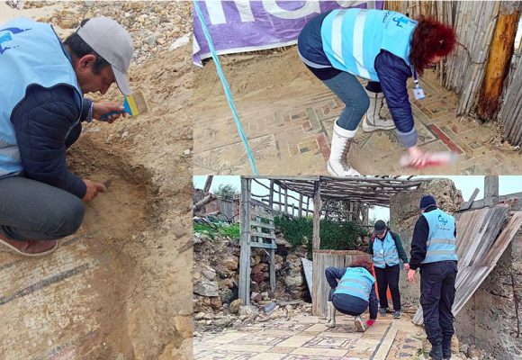 بنزرت ما بعد التقلبات الجوية: رفع ما تم كشفه من فسيفساء و معالم أثرية برأس أنجلة و سجنان