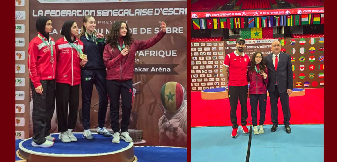 كأس العالم لسلاح السابر أصاغر وأواسط داكار-السينغال: البرونزية لعائشة بوعجينة
