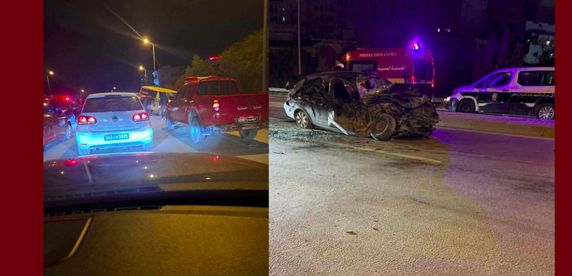 المنزه السابع: اصطدام سيارة نقل جماعي بسيارة سياحية يودي بحياة شخص