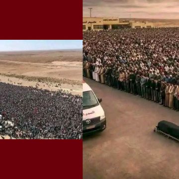 الأستاذ بوشيبة في نعيه “الشهيد ابن الشهيد سيف الإسلام القذافي: جنازة آخر الرجال” (صور)