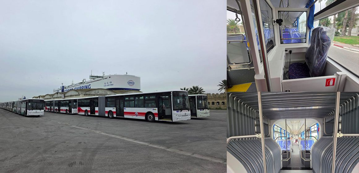 صور و فيديو/ حافلات صينية تصل الى حلق الوادي و دفعة ثانية في طريقها الى تونس عبر البحر