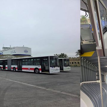 صور و فيديو/ حافلات صينية تصل الى حلق الوادي و دفعة ثانية في طريقها الى تونس عبر البحر