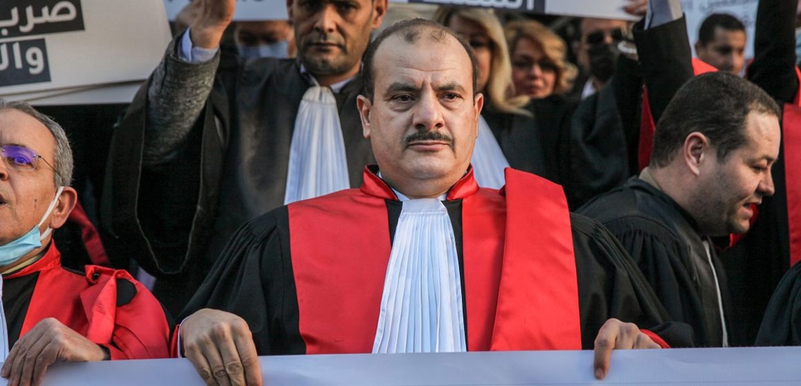 المكتب التنفيذي الجديد لجمعية القضاة التونسيين برئاسة أنس الحمادي