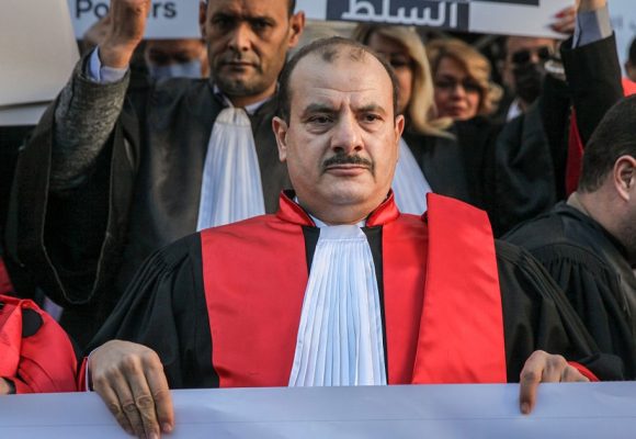 المكتب التنفيذي الجديد لجمعية القضاة التونسيين برئاسة أنس الحمادي