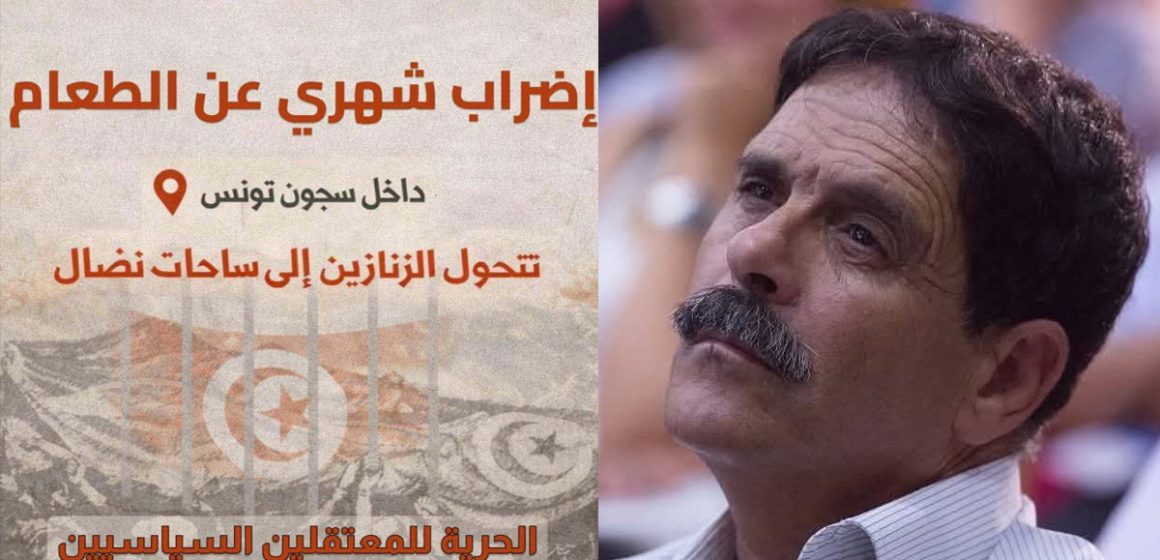 Ayachi Hammami الحقوقي المعتقل العياشي الهمامي يعلن عن “إضراب دوري عن الطعام”