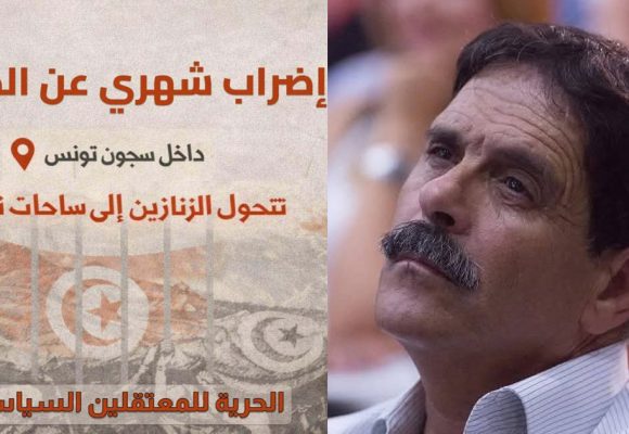 الحقوقي المعتقل العياشي الهمامي يعلن عن “إضراب دوري عن الطعام”