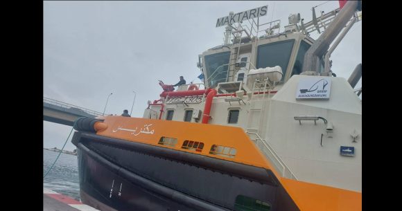 وصول الجرار البحري الخامس “مكتريس ” إلي ميناء بنزرت التجاري