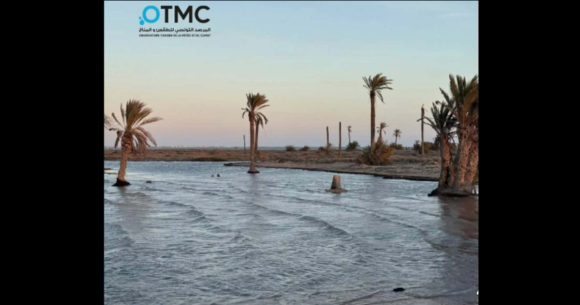 OTMC مرصد الطقس و المناخ: بصوت عامر بحبة حول غمر لأجزاء من ساحل قرقنة (فيديو)