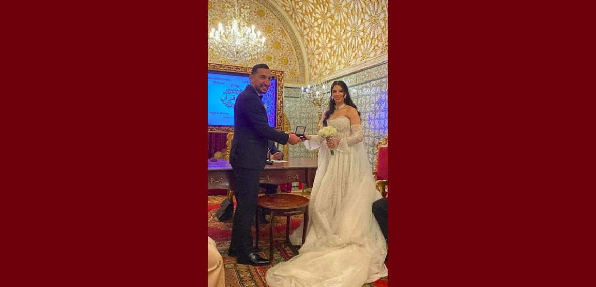 صورة اليوم: زواج روعة الماجري عن الافريقي و فراس الجليدي عن الترجي