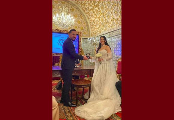 صورة اليوم: زواج روعة الماجري عن الافريقي و فراس الجليدي عن الترجي