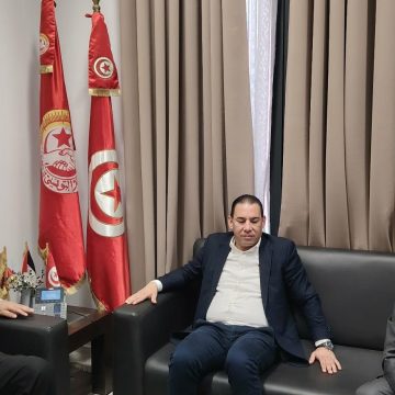 وفد من الرابطة يقدم التهاني للمكتب الجديد للاتحاد العام التونسي للشغل