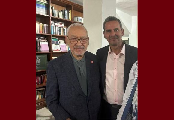 الأستاذ الجماعي اثر زيارته للغنوشي: “الابتسامة تعلو محياه وتتحدى من ينتظر انكسارا منه..”