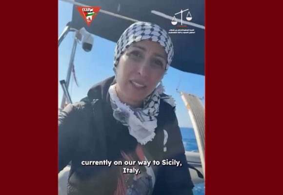 قبل وصول اسطول الصمود 2 إلى سيسيليا، صفاء الشابي تعبر عن أسفها لغياب تونس…