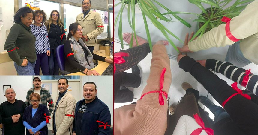 صحفيو وكالة وات يرتدون لليوم الثاني الشارة الحمراء