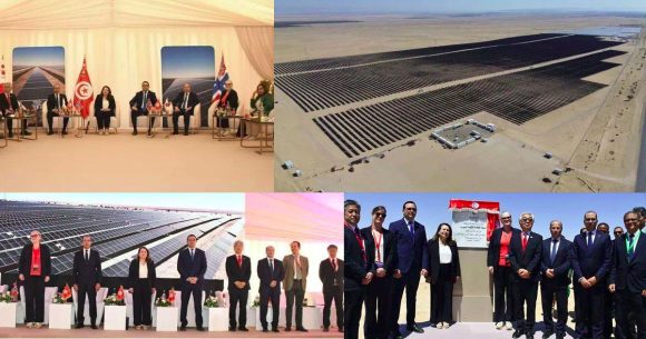 توزر: بحضور ️سفير اليابان، تدشين محطة توليد الكهرباء من الطاقة الشمسية الفولطاضوئية