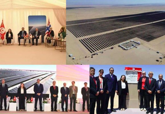 توزر: بحضور ️سفير اليابان، تدشين محطة توليد الكهرباء من الطاقة الشمسية الفولطاضوئية