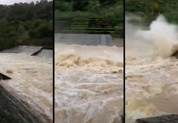 محرز الغنوشي ينشر فيديو يوثق من خلاله تنفيس سد بني مطير في اتجاه سد بوهرتمة