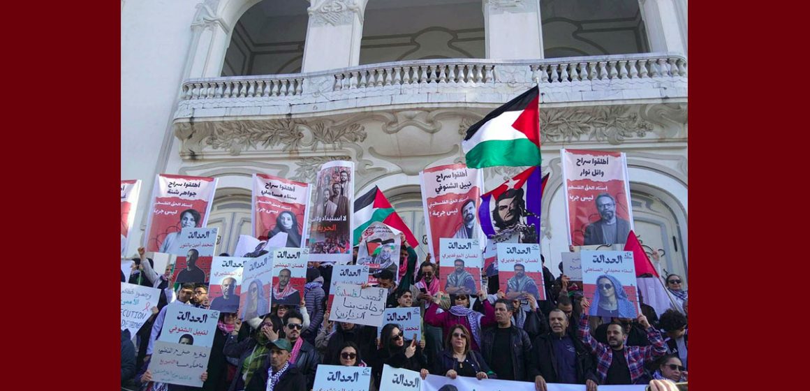 أسطول الصمود تونس: مسيرة تضامنية مع معتقلي أسطول الصمود و الحق الفلسطيني (فيديو)