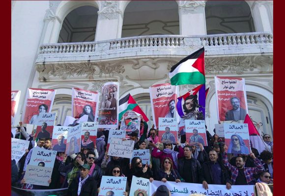 تونس: مسيرة تضامنية مع معتقلي أسطول الصمود و الحق الفلسطيني (فيديو)