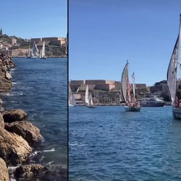 نحو غزة/ من مرسيليا، انطلاق أولى السفن في اتجاه نقطة اللقاء الدولية (فيديو)