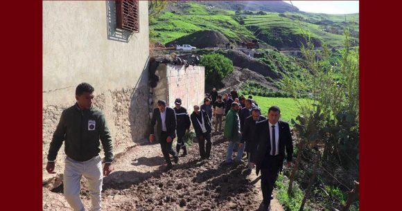 انزلاق أرضي: السلطة بجندوبة تأذن باخلاء مسكنين و ايواء المعنيين