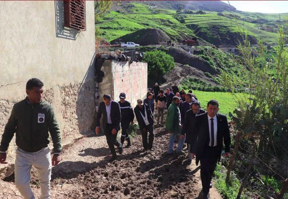 انزلاق أرضي: السلطة بجندوبة تأذن باخلاء مسكنين و ايواء المعنيين